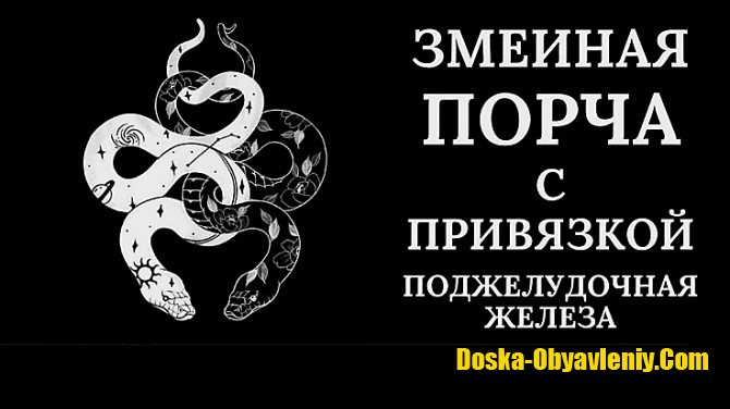 Москва! Чёрная Магия! Змеиная Порча с Привязкой На Заболевание Поджелудочной Железы! Русская. Москва - изображение 1